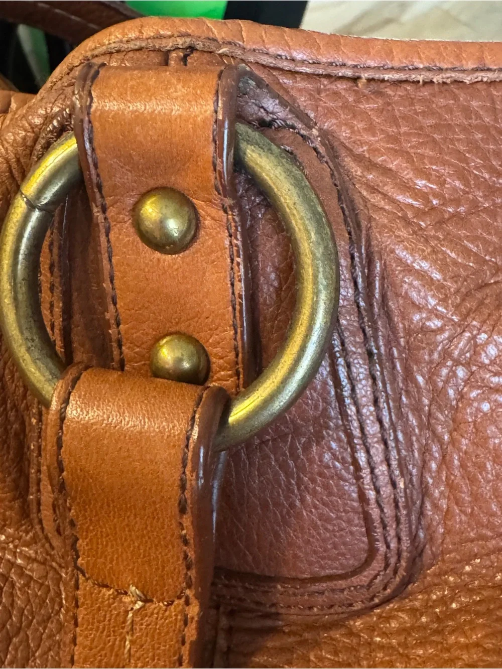 The Sak Leather Tote Bag in Brown
